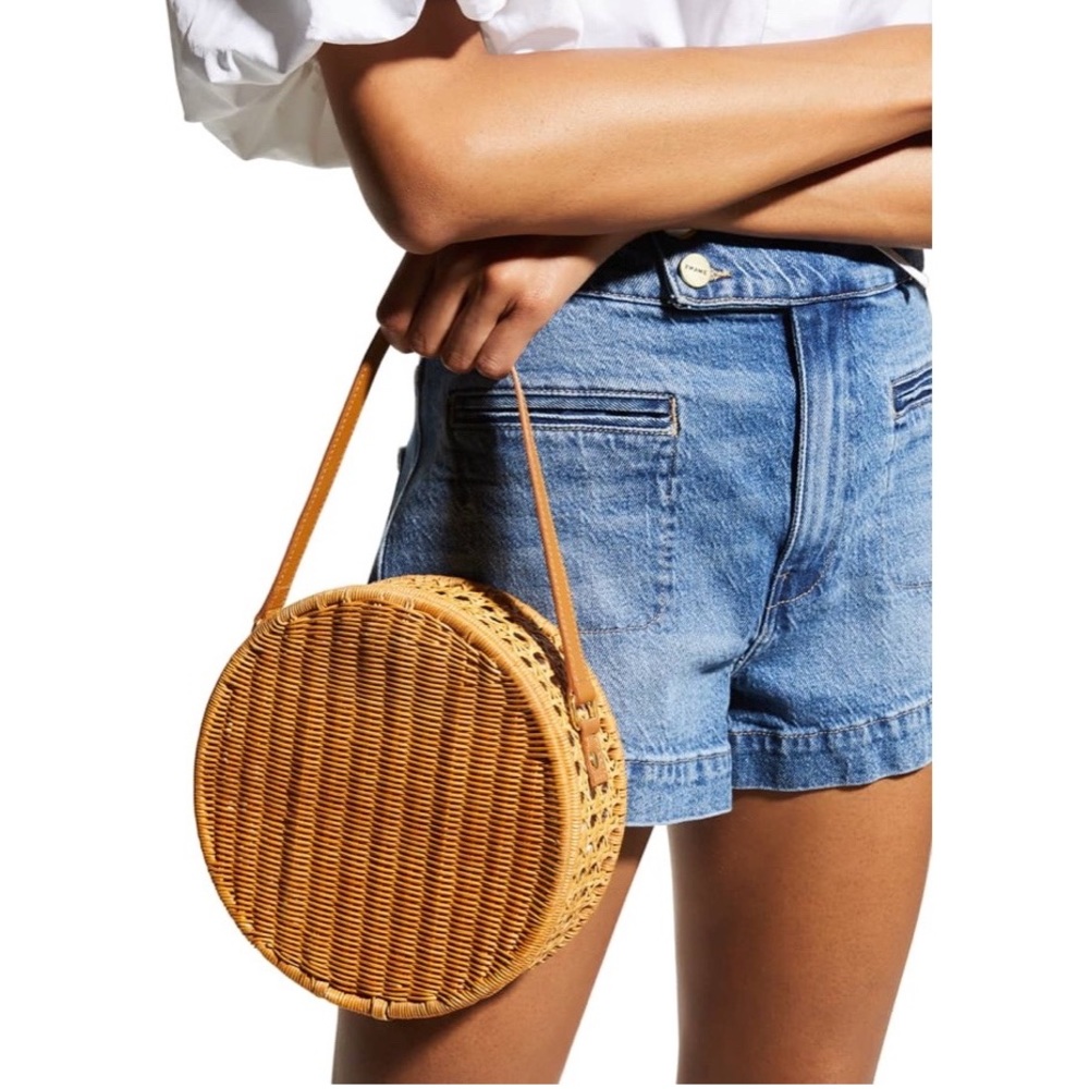 🆕 Serpui Marie Destiny Wicker Circle Bag